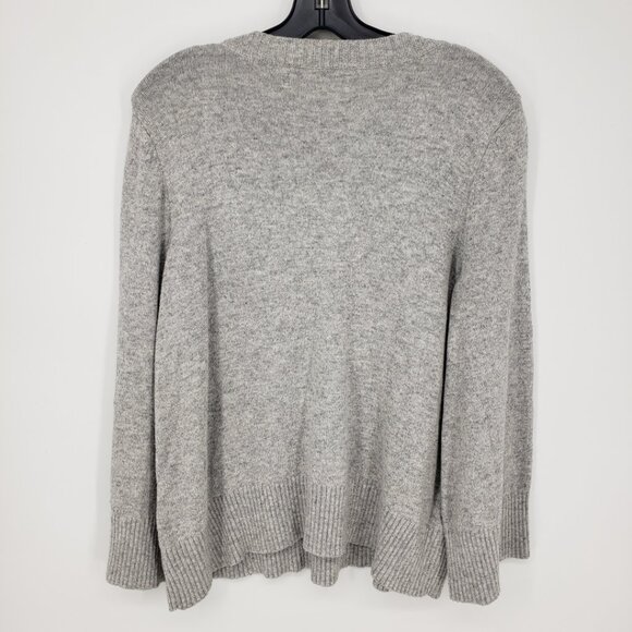 LOFT Gray Sweater with Colorful Bird Design - Picture 2 of 9